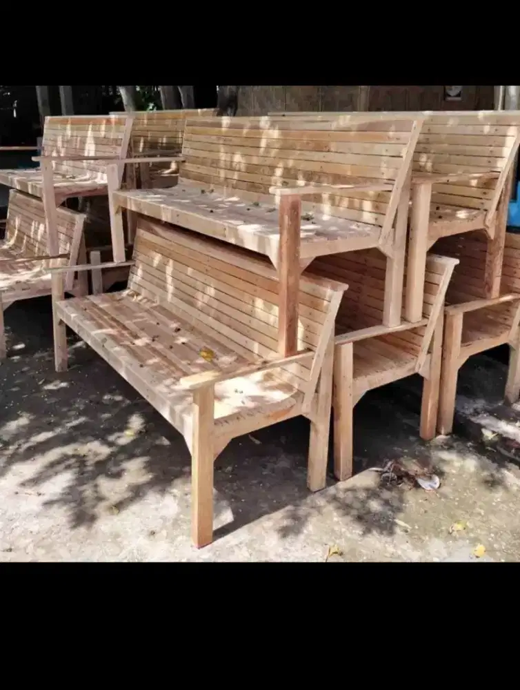 kursi kayu kursi bambu tangga tirai dll