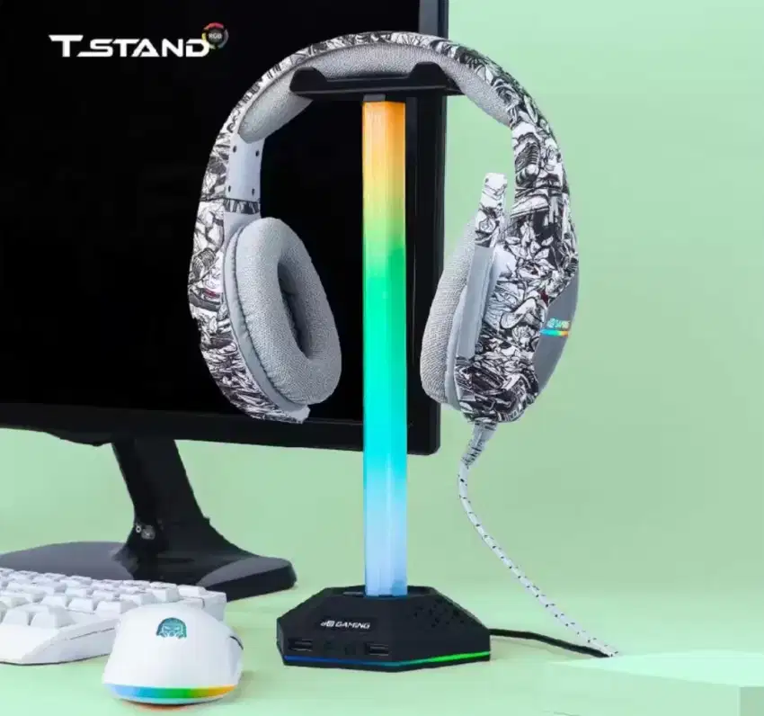 Stand Headphone RGB USB HUB Digital Alliance
