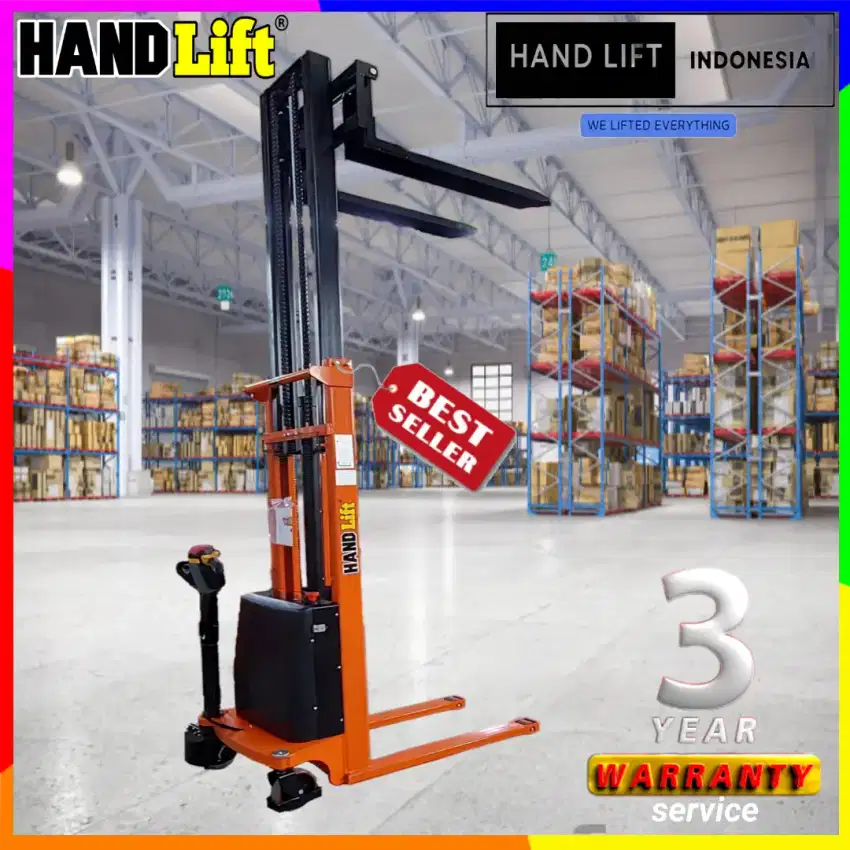 Mini Full electric stacker 1.5ton/3.5meter / reach stacker / hand lift