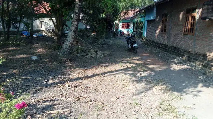 Tanah datar posisi di padat penduduk