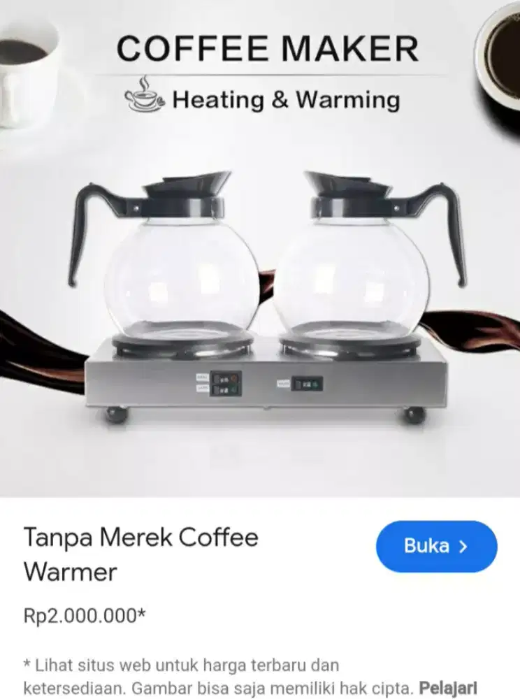 Pemanas Coffe And Tea Coffe Maxer