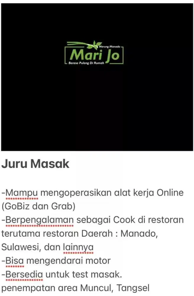 Asisten Juru Masak