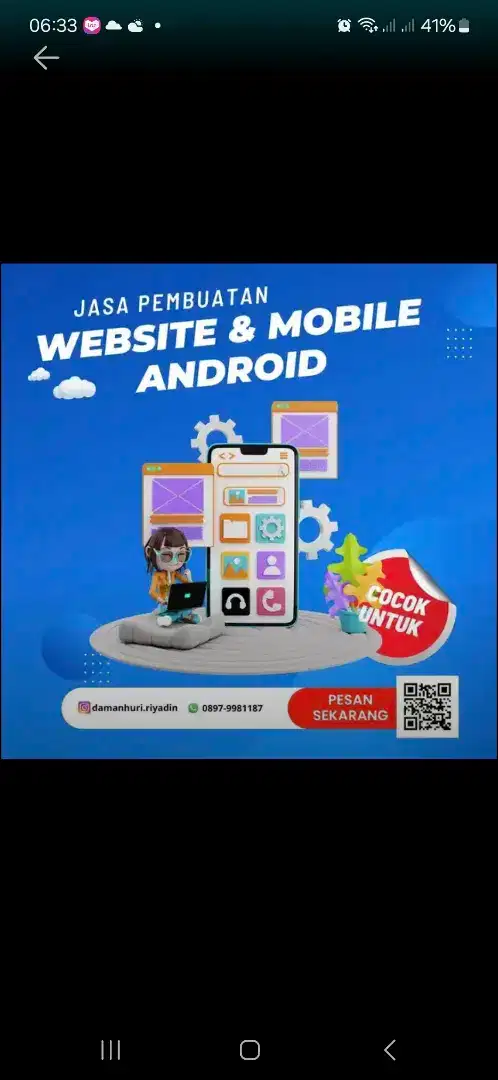 Jasa pembuatan aplikasi web dan android