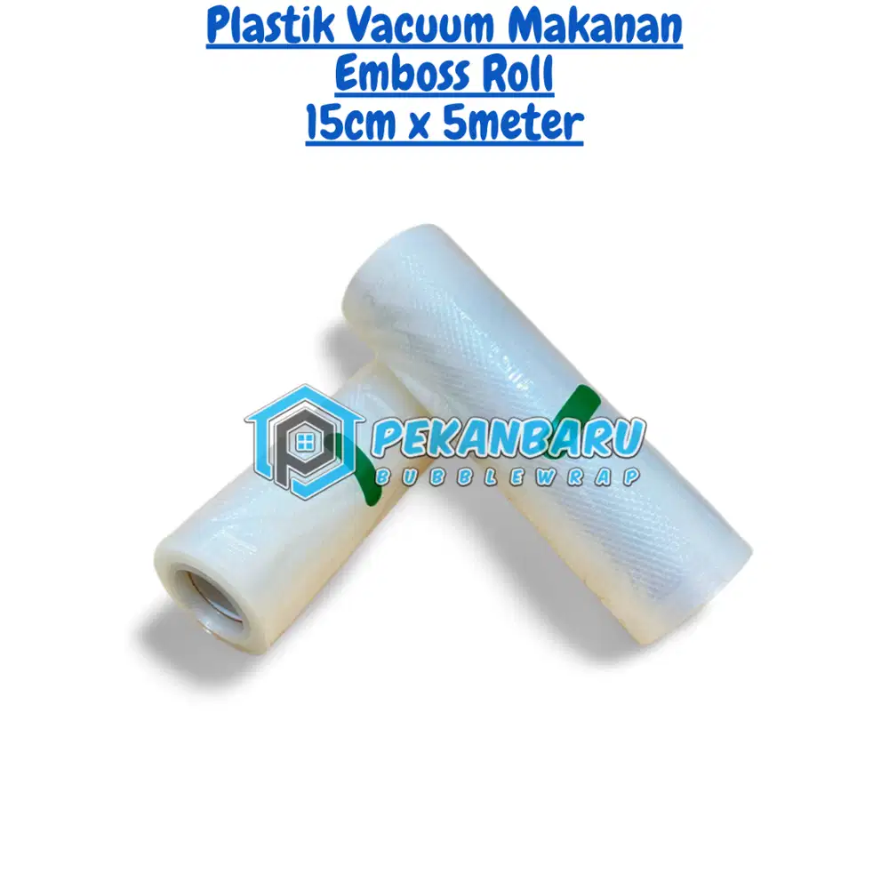 Plastik Vacuum Makanan Emboss Roll Premium | 15 cm x 5 meter