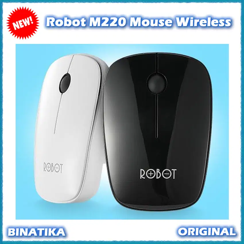 (Baru) Robot M220 Mouse Wireless Optical USB Original
