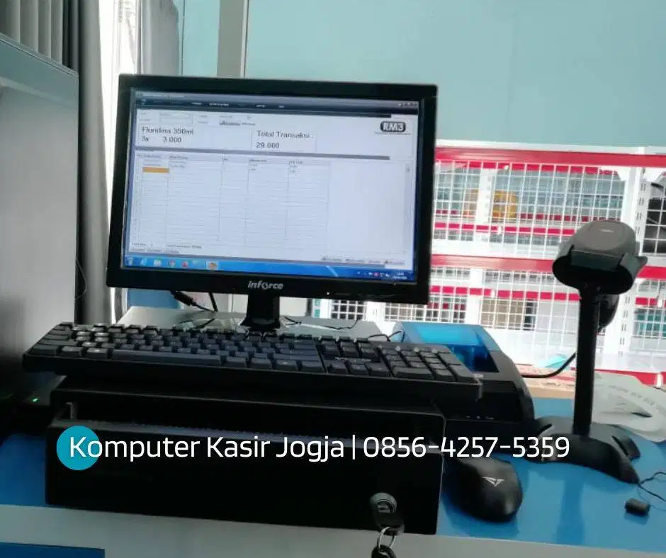 Komputer kasir Toko,  Minimarket,  Warung kelontong, Gratis traning