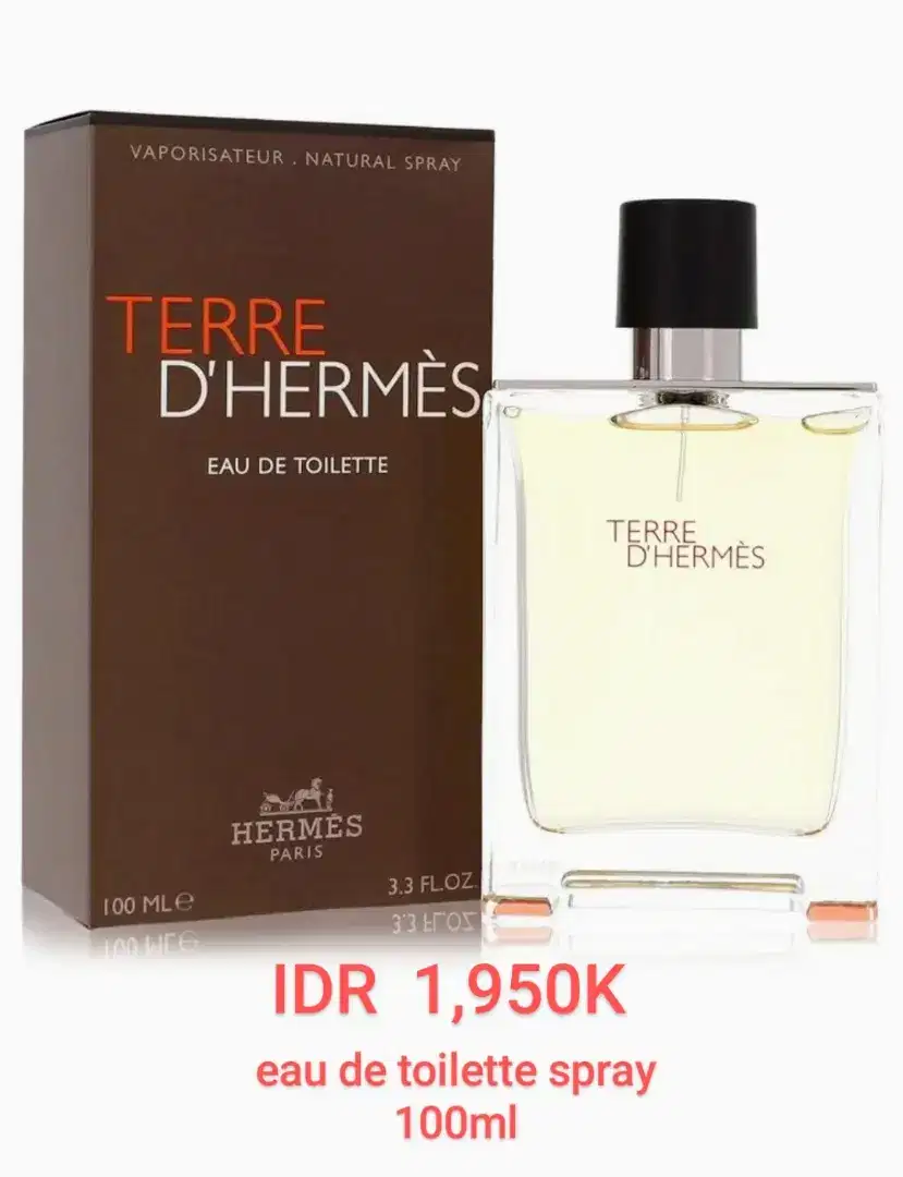 TERRE D'HERMES Eau de Toilette 100ml (BrandNew in Box)