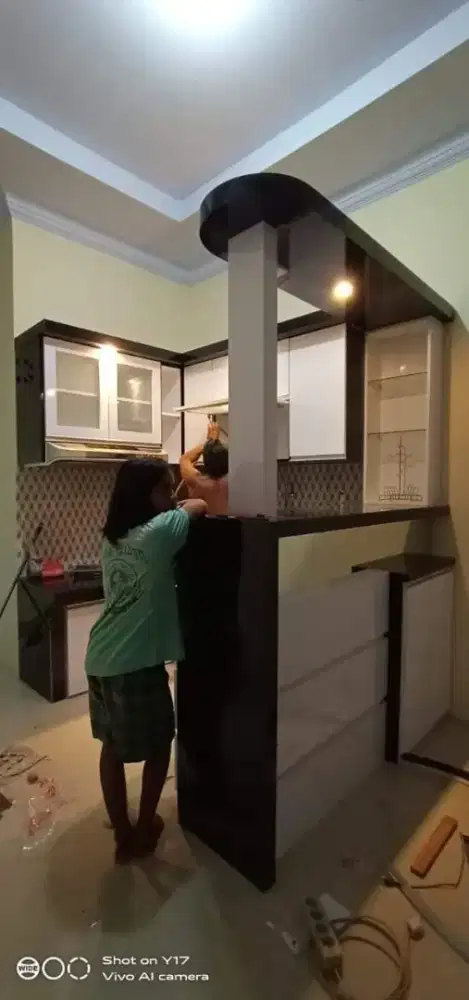 furniture tempahan perabot kitchen set minimalis