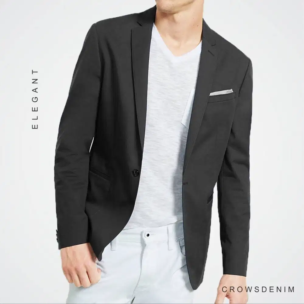 Jas Blazer Casual Formal white List – BK01