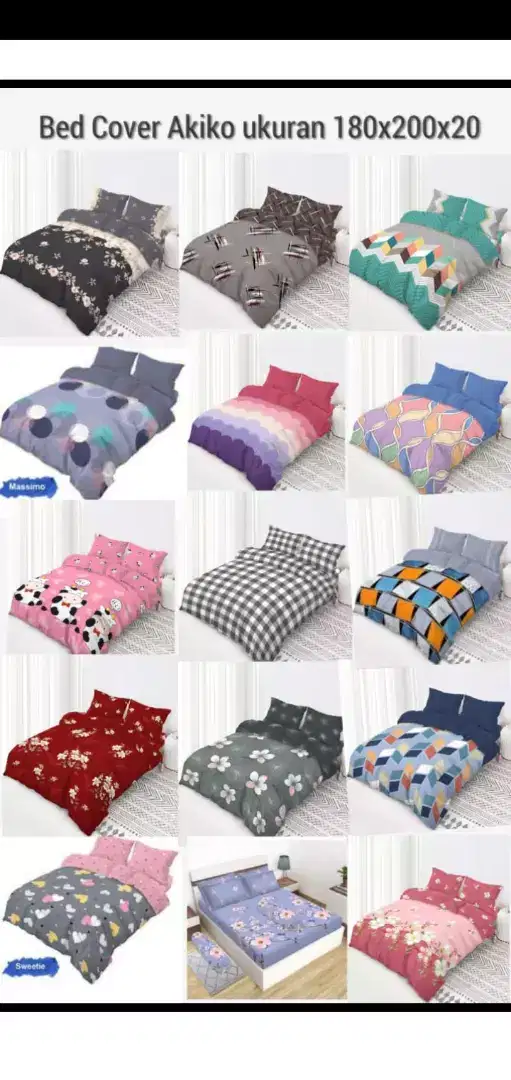 Bed Cover Akiko 180x200x20