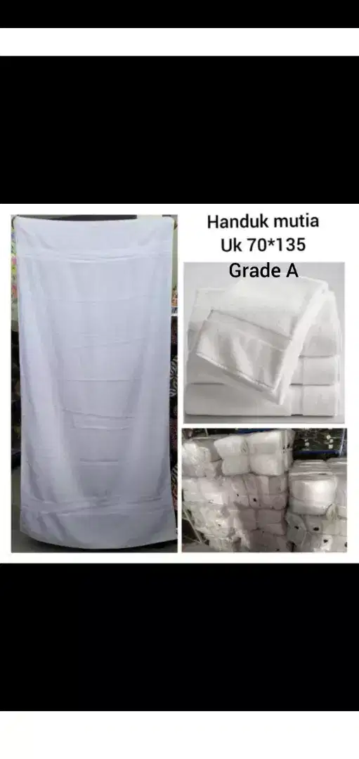 Handuk Putih Merk Mutia