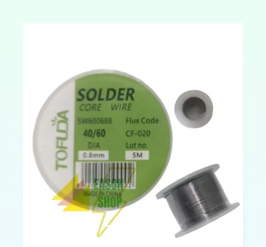 Timah gulung solder 5meter 60/40 0,8mm tenol elektronik