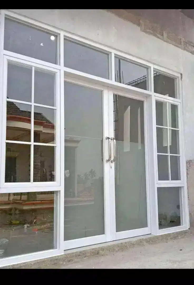 Pintu panel dabel alumunium