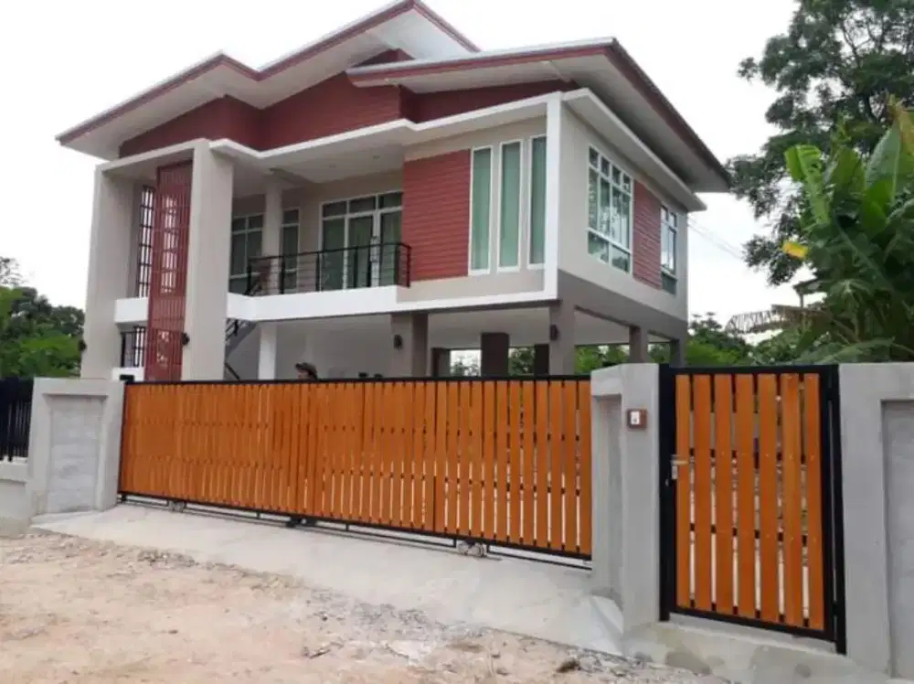 Pagar rumah model grc minimalis
