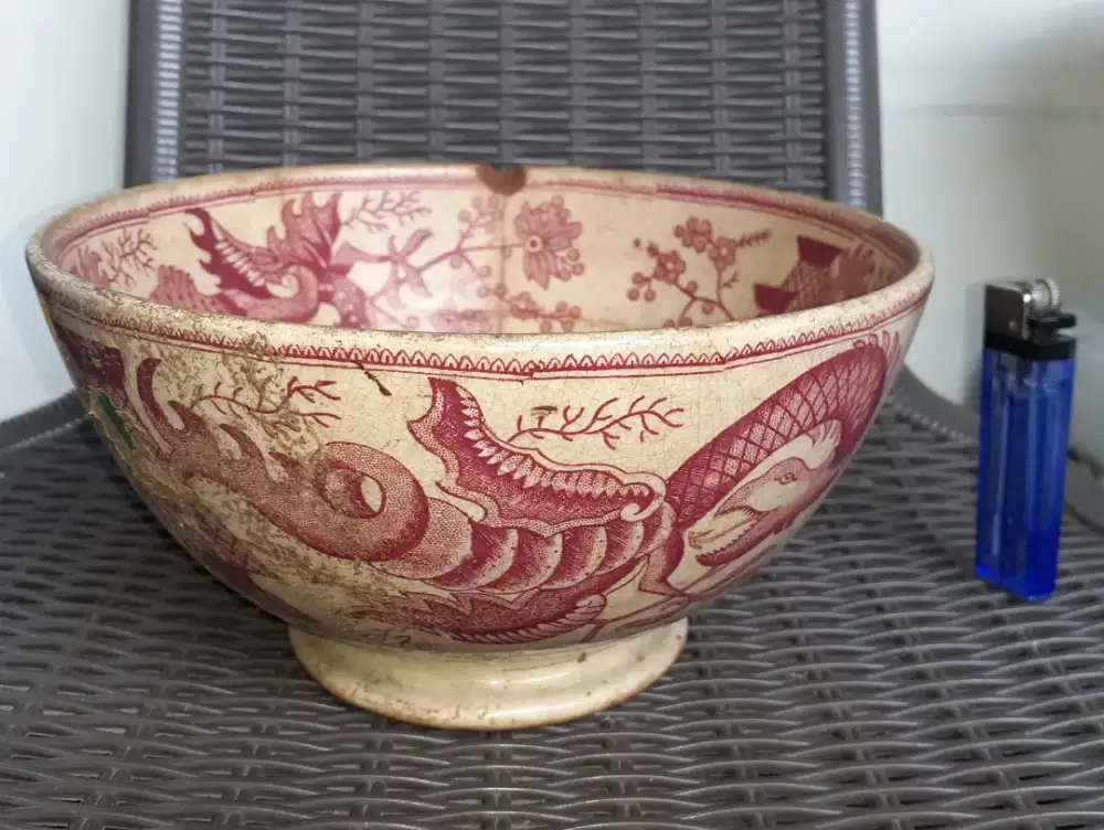 Mangkok antik jadul petrus reghout/maastricht