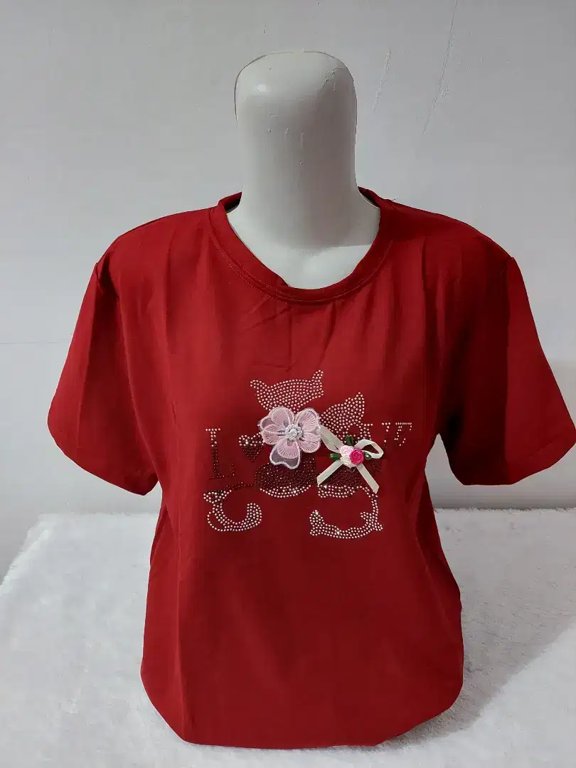 KAOS IMPORT WANITA tgn pendek