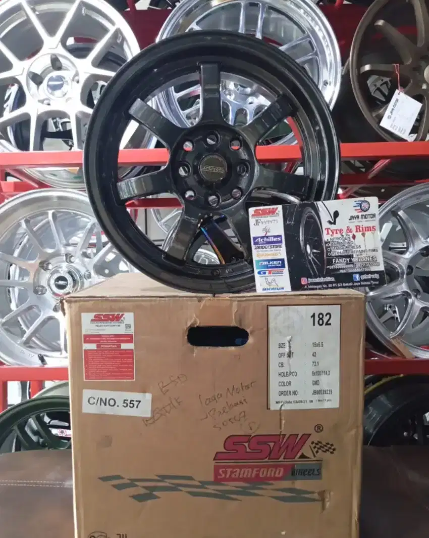 Velg ssw gramlight r15 4x100/114.3 lbr6,5 et42 sepaket ban