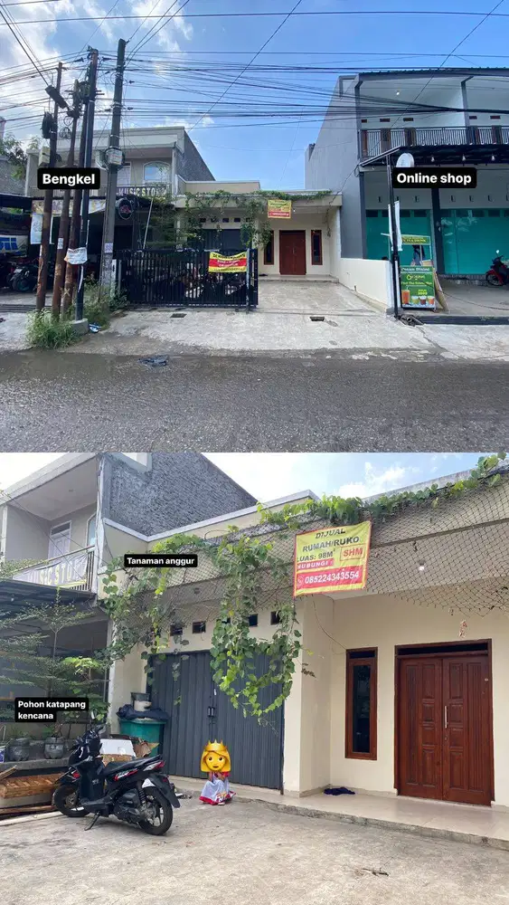 Jual ruko plus rumah tinggal