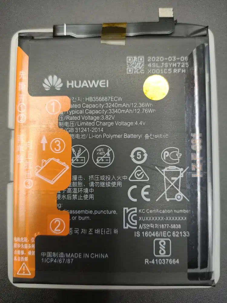 Baterai Huawei NOVA 2I/NOVA 3I Baterai Huawei P30 HONOR 9i/ 9 LITE ORI