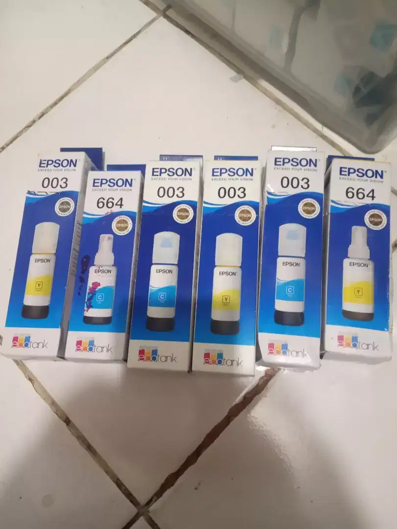 Diterima tinta printer epson botolan 003 dan lain lain