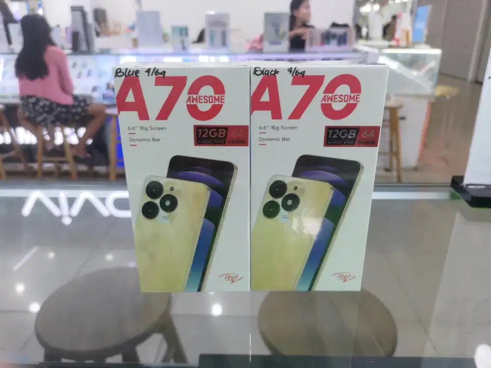 Itel A70 4/64 4+8*/64 Bonus Handsfree Original ITEL