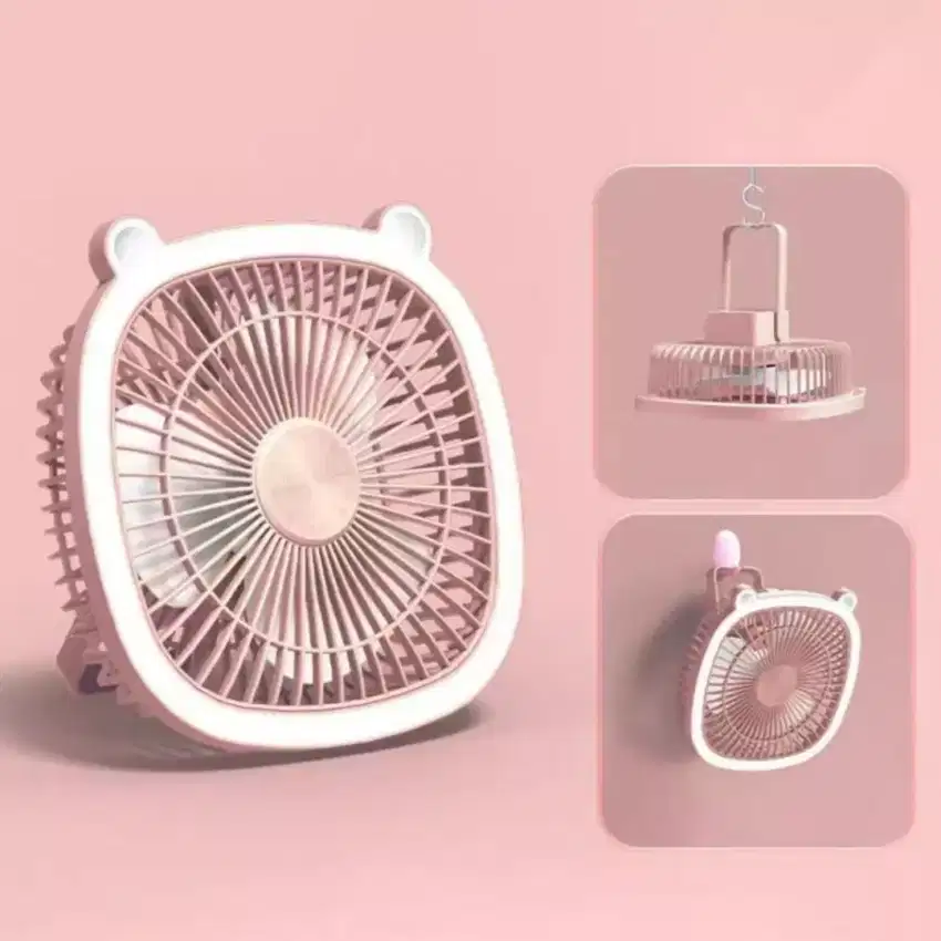 Kipas 3 kecepatan Multifungsi Dengan Lampu LED 2Mode