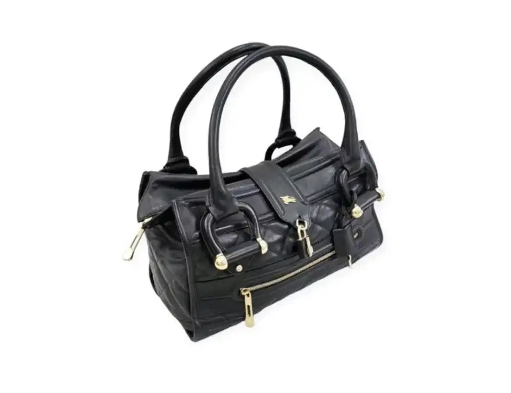 Preloved Burberry Manor Quilted Leather Bag+Sertificate Authetic