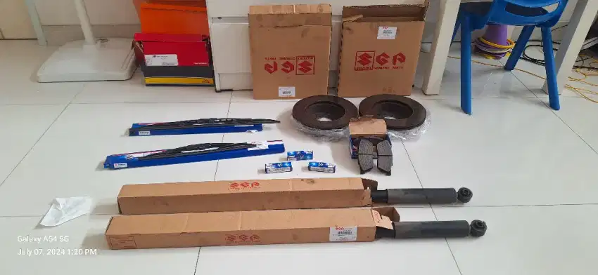 Karimun Wiper, disk brake, kampas rem, shock breaker