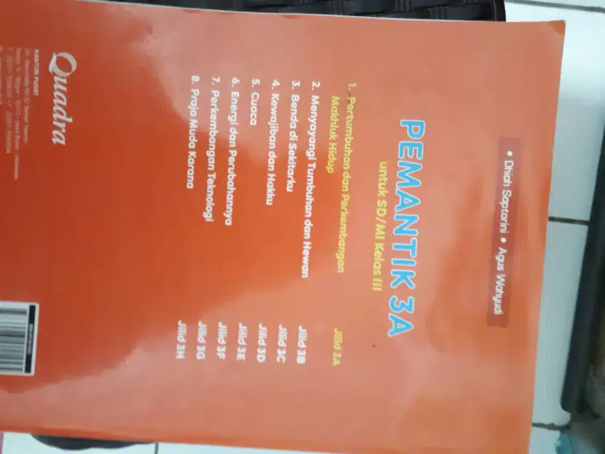 buku bekas pelajaran bahasa kelas 3 SD - pamantik