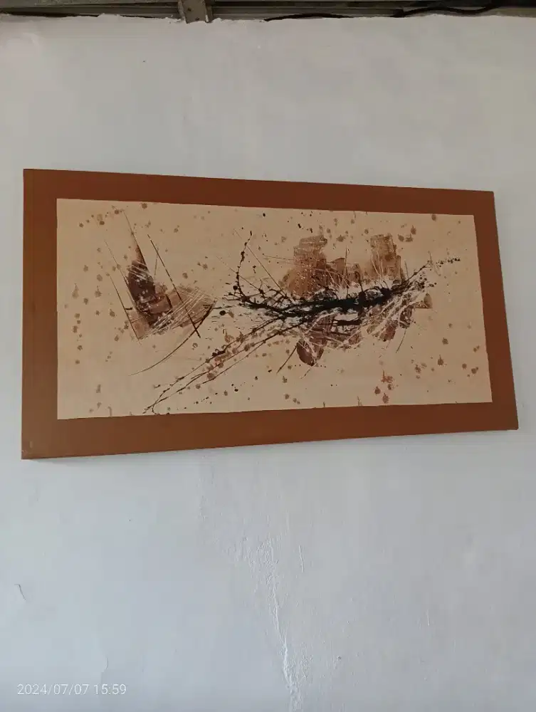 Lukisan abstrak Lawas antik di jual aja