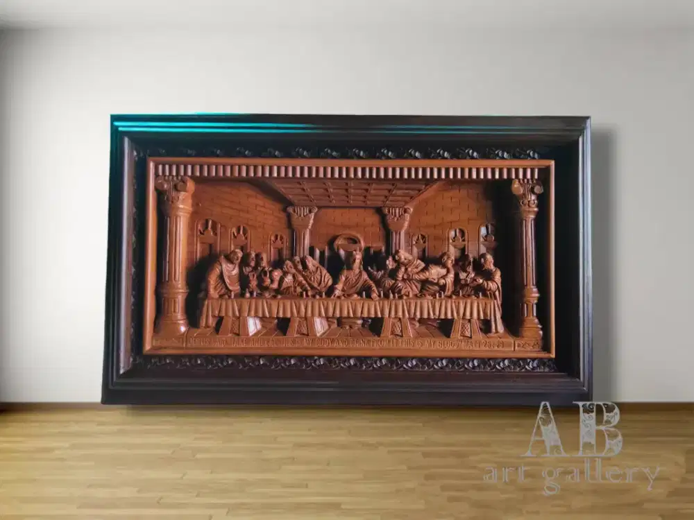 Pajangan Dinding Perjamuan Yesus 100cm