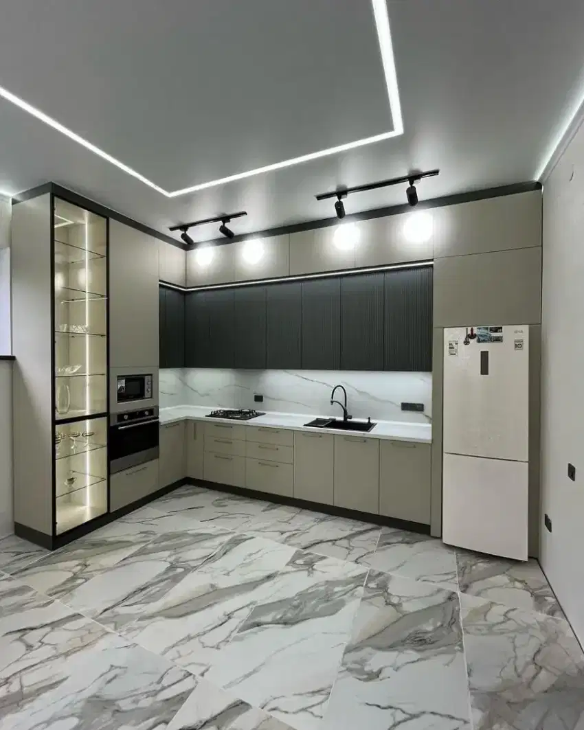Interior kitchen Set,  Backdroop tv minimalis,  kamar set minimalis