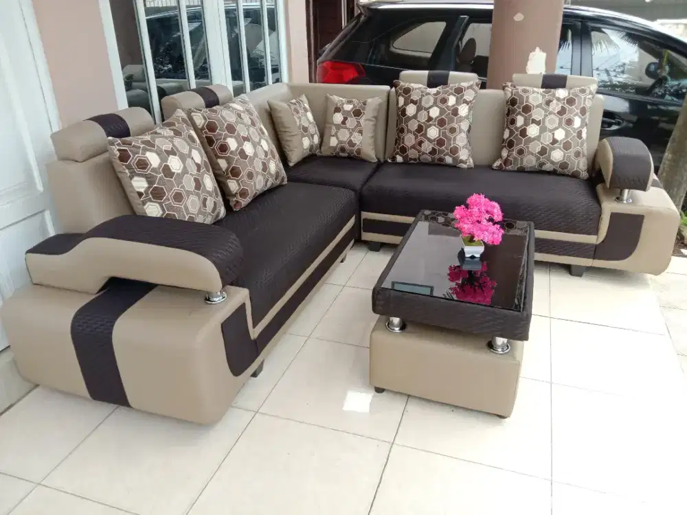 Sofa L sudut minimalis