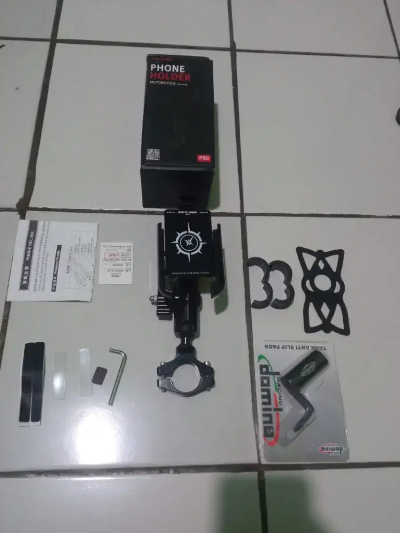 Holder Gub p50 bisa diputar 360 derajat + breket (kondisi baru)