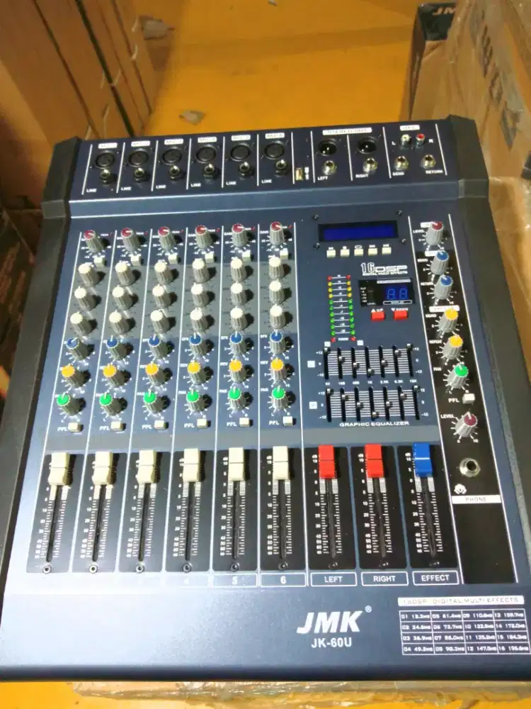 Power mixer audio 6 Channel JK-60U JMK free ongkir cod Jakarta barat