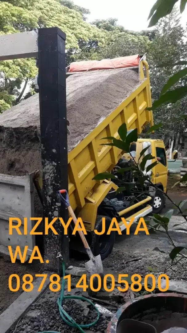 Jual pasir isi 7,5 kubik.