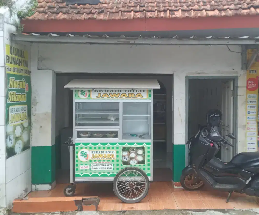 Booth bekas jualan srabi solo