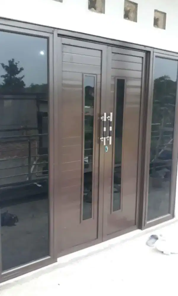 Kusen almunium pintu dan jendela kaca