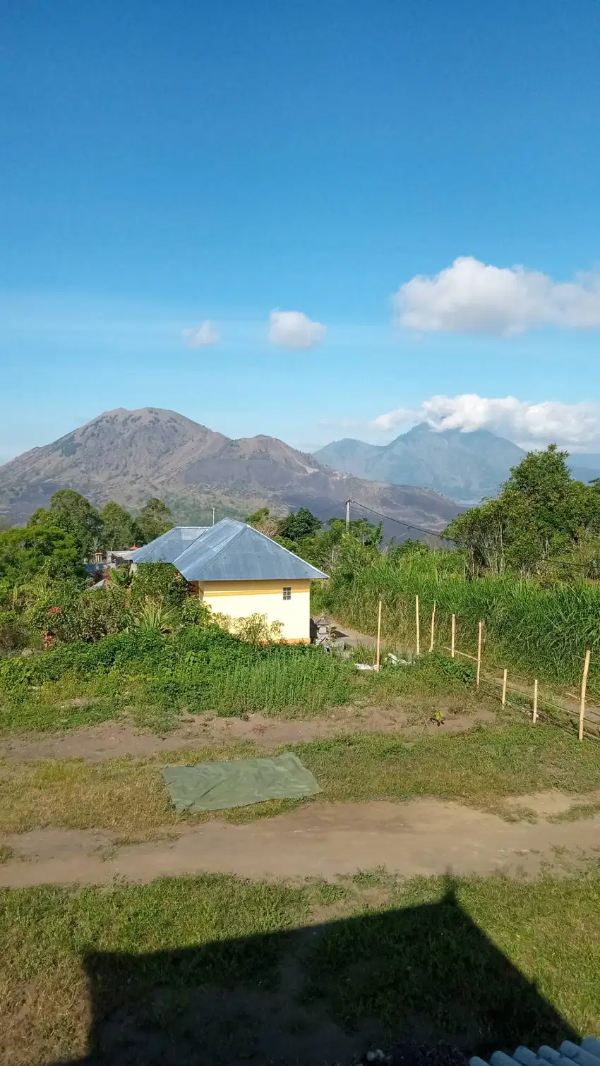 Tanah view Gunung dan Danau Batur BONUS bangunan 2 lantai