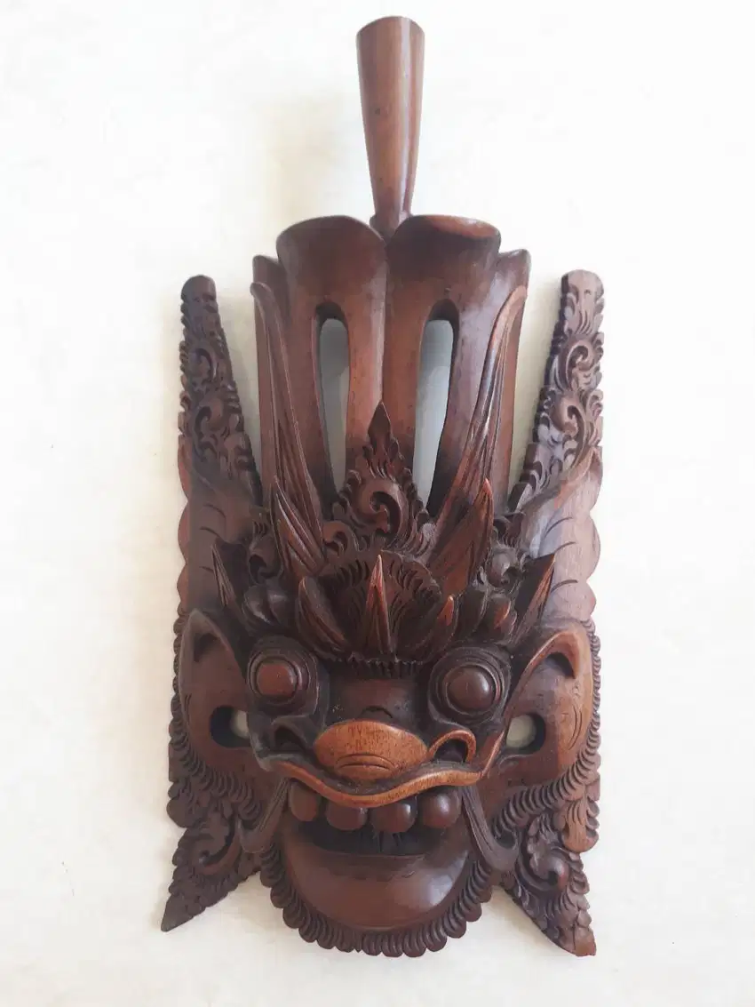 Bali Wood Sculpture : Barong (tinggi 27 cm lebar 13.5 cm) (A-514)