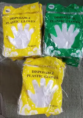 Sarung tangan plastik isi 100pcs/pack