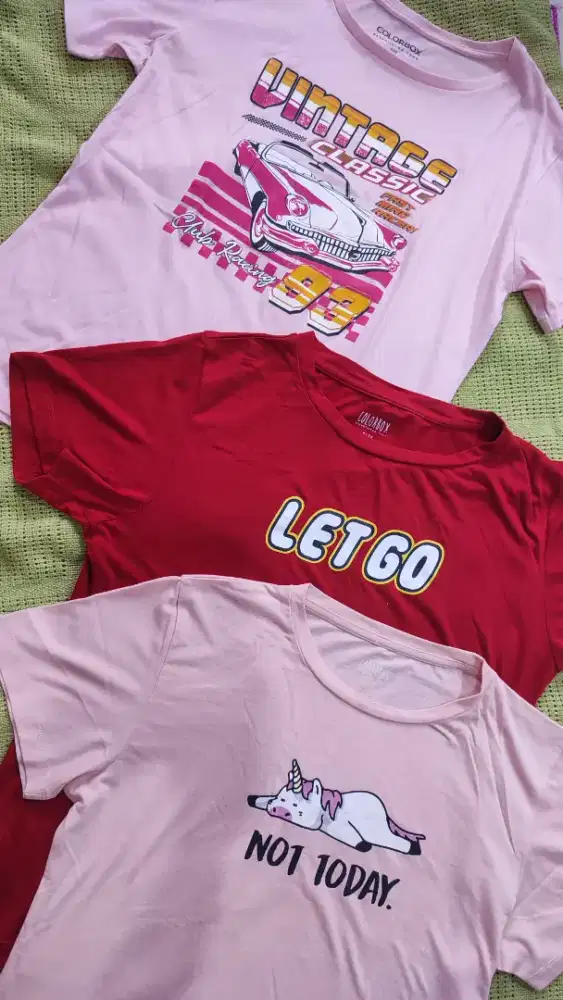 Kaos Colorbox Preloved 3 pcs