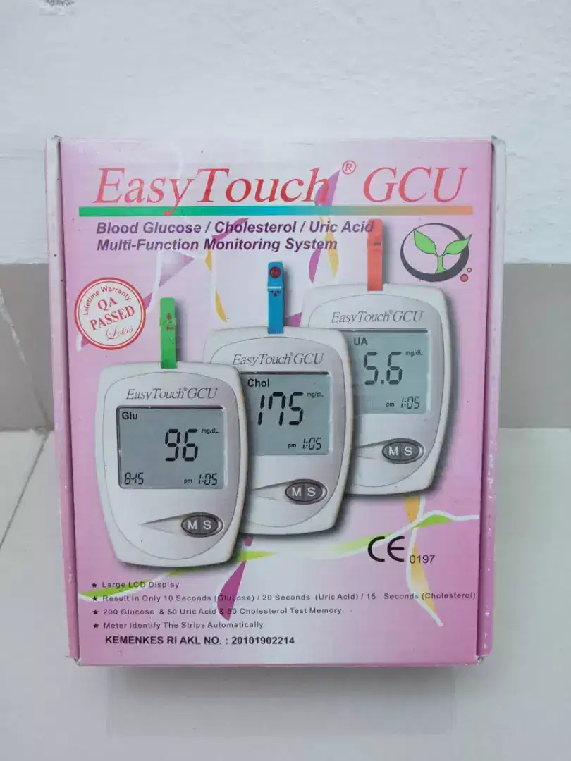 Alat tes darah Easy Touch GCU 3in 1