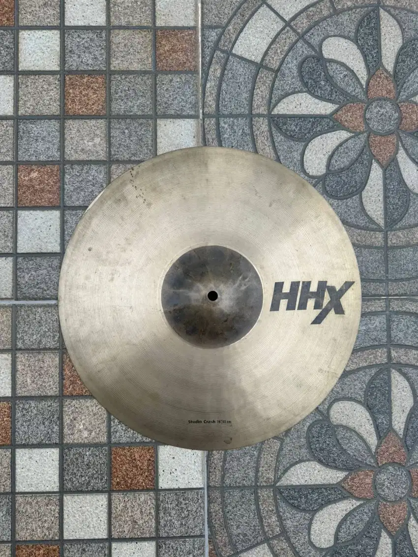 Cymbal Drum Sabian HHX Studio Crash 16 kondisi 90% 2nd