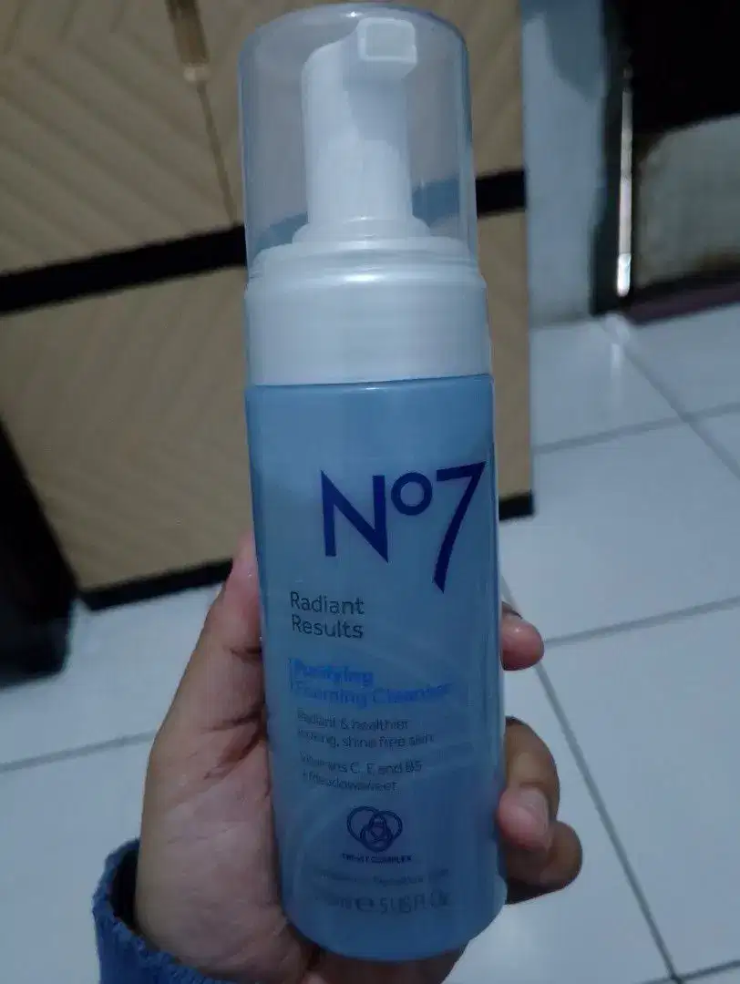 BOOTS NO7 RADIANT RESULT PURIFYING FOAMING CLEANSER TRI-VIT COMPLEX 15