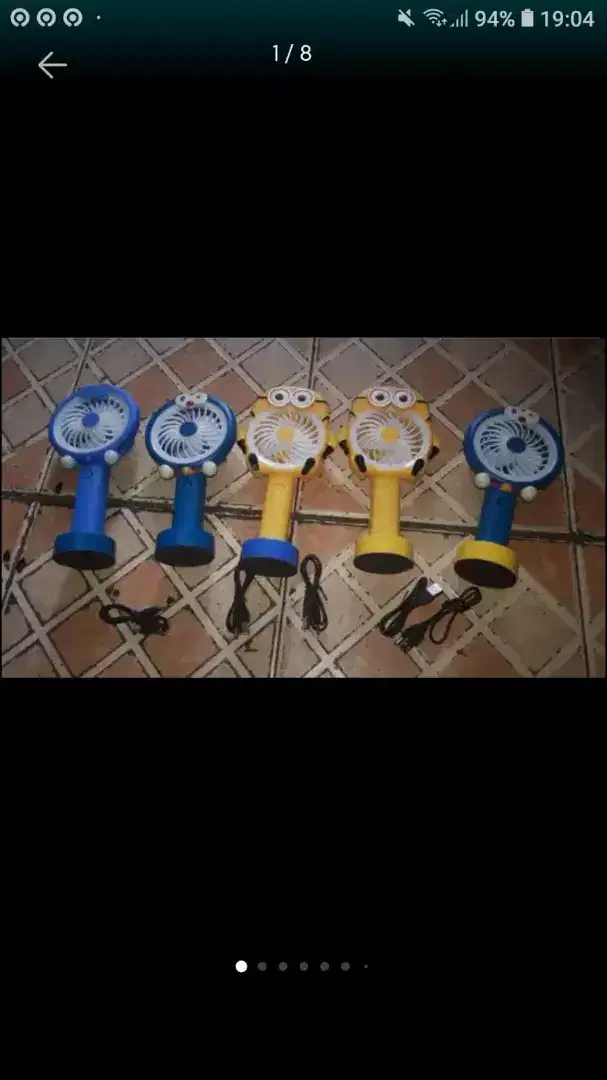 Se paket mainan anak kipas mini serba guna brg baru cpt dpt hrg murah