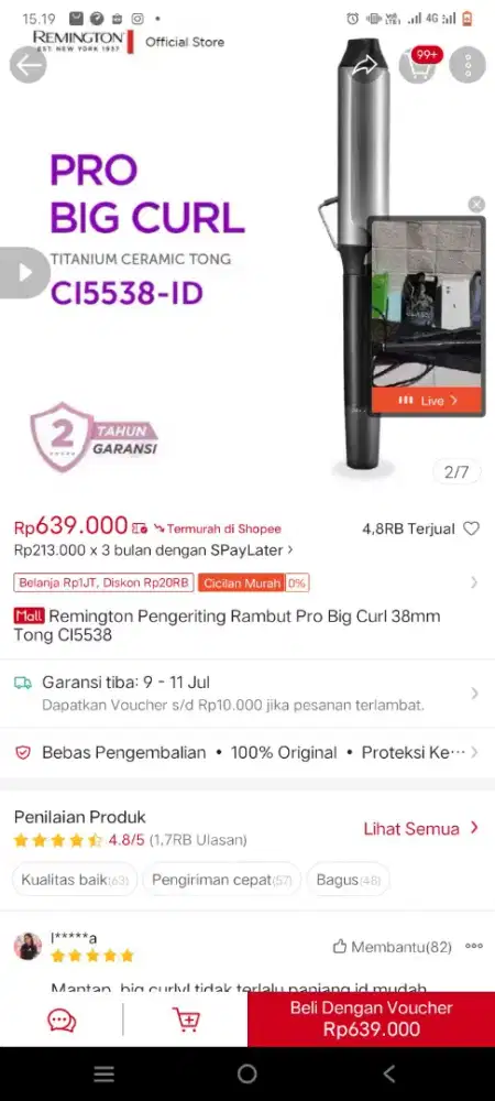 Remingtone Pro Big Curl CI5538