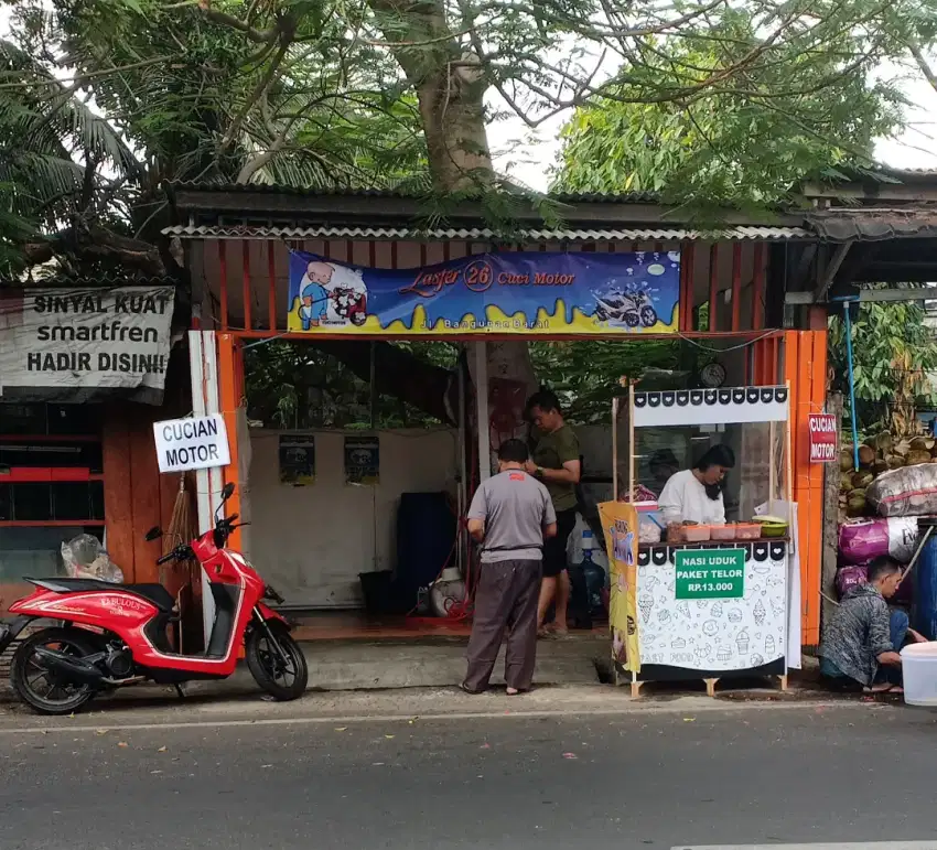 sewa kios jalan raya bangunan barat Jakarta timur