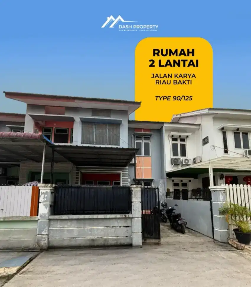 RUMAH 2 LANTAI AREAL JLN RIAU