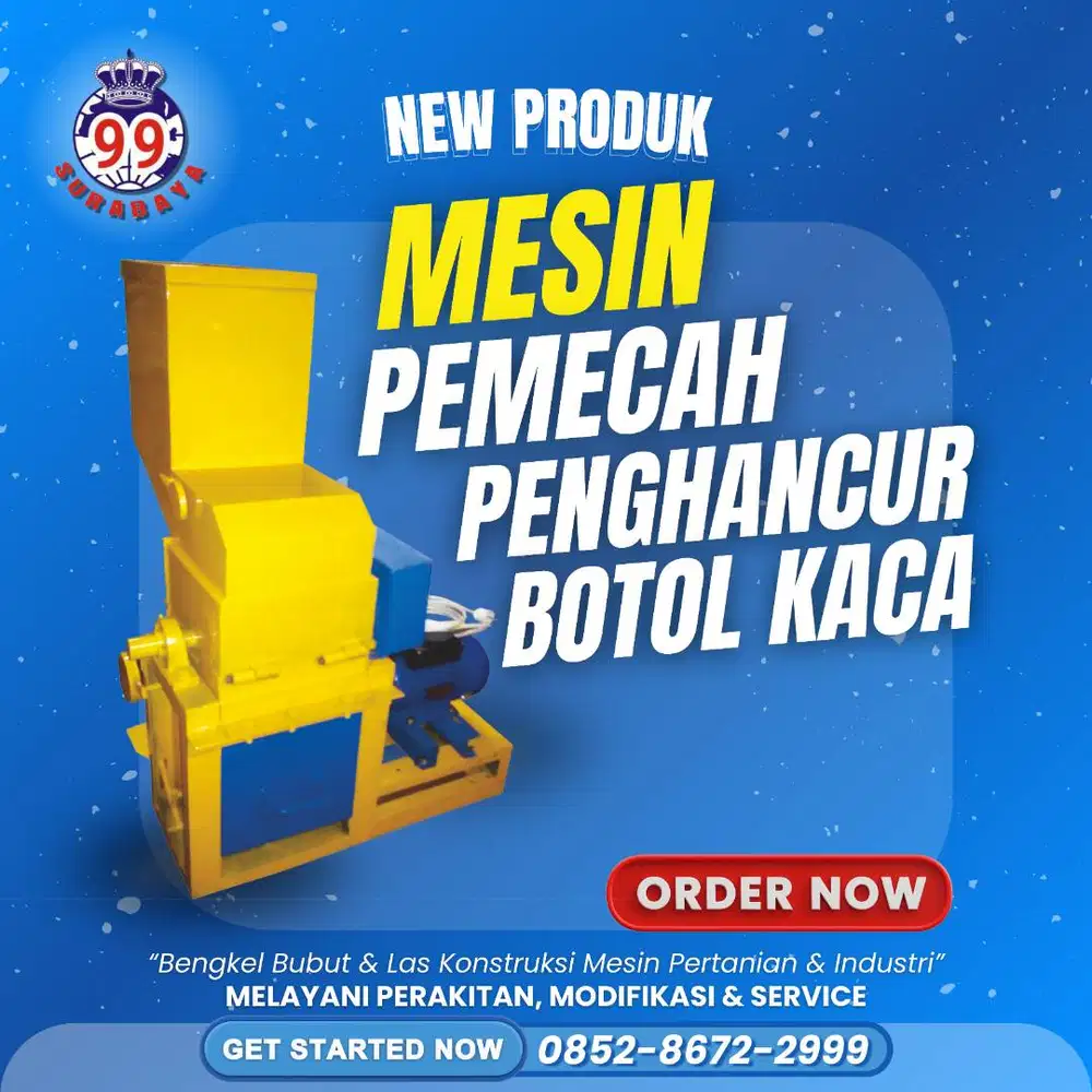 Mesin Penghancur Segala Kaca Botol Kaca Bekas Obat